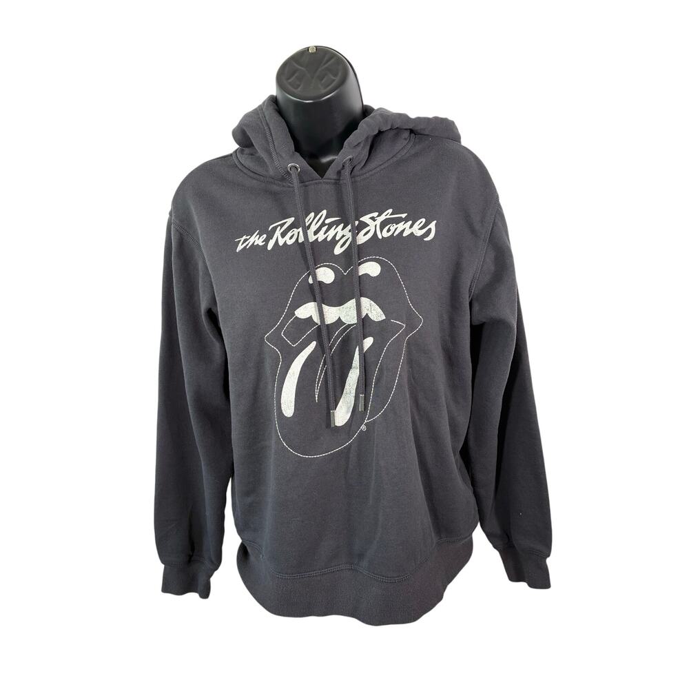 The Rolling Stones Tour 1989 Hoodie XS Gray Tongue Logo Sweatshirt